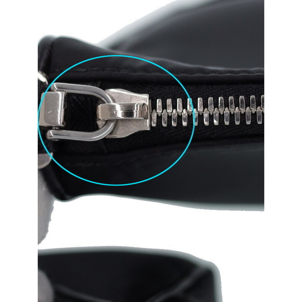 Prada ReNylon Saffiano Leather Shoulder Bag shoulder strap pouch Black - Picture 5 of 9